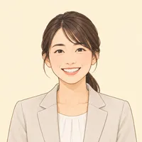 笑顔の不動産会社の方のイラスト