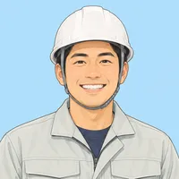 笑顔の住宅会社の方のイラスト